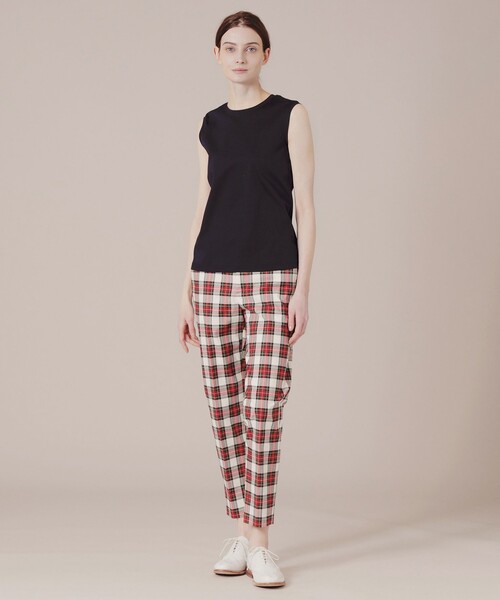 MACKINTOSH LONDON(マッキントッシュ ロンドン)の「コットンブリティッシュチェックテーパードパンツ(その他パンツ・レディース・グリーン/レッド系その他3・38/40)」の10枚目の写真