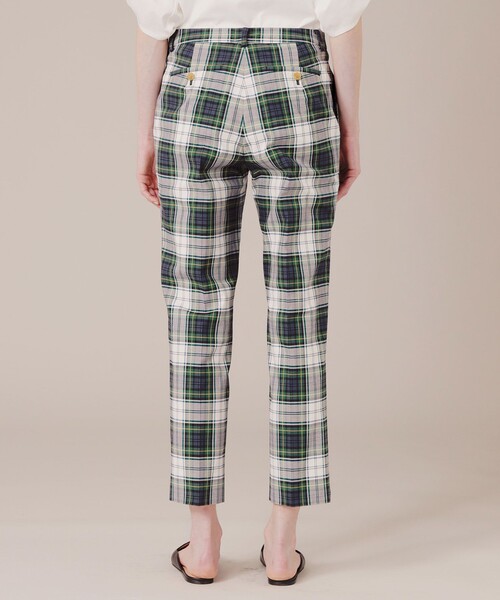 MACKINTOSH LONDON(マッキントッシュ ロンドン)の「コットンブリティッシュチェックテーパードパンツ(その他パンツ・レディース・グリーン/レッド系その他3・38/40)」の3枚目の写真