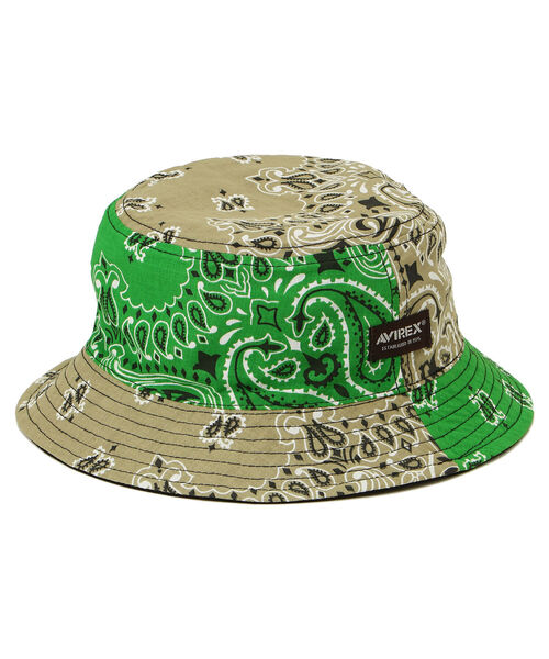 AVIREX（アヴィレックス）の「バンダナ リバーシブル ハット / BANDANA REVERSIBLE HAT / アヴィレックス / AVIREX（ハット・メンズ・ホワイト/ブラック・FREE）」の3枚目の写真