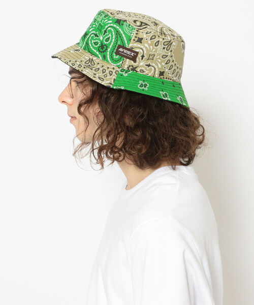 AVIREX（アヴィレックス）の「バンダナ リバーシブル ハット / BANDANA REVERSIBLE HAT / アヴィレックス / AVIREX（ハット・メンズ・ホワイト/ブラック・FREE）」の21枚目の写真