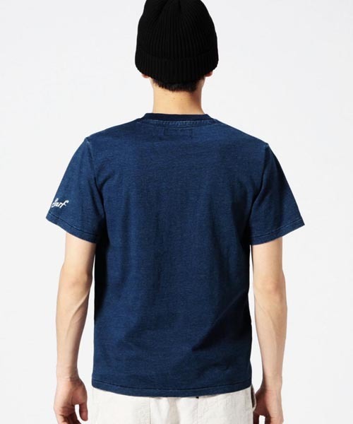 ROSE BUD COUPLES （ローズ バッド カップルズ）の「【カタログ掲載】MCT-15117 INDIGO TEE S/S V/N PKT W/EMB.（Tシャツ/カットソー・メンズ・ダークインディゴブルー/ライトインディゴブルー・SMALL/MEDIUM/LARGE）」の5枚目の写真