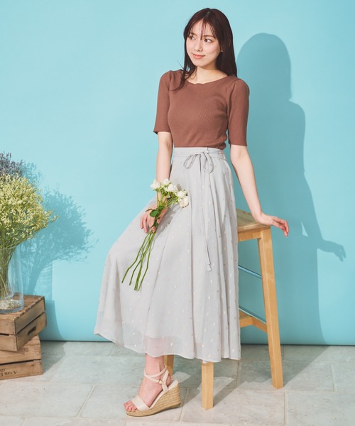 【お値下げ中 新品 未使用】Noela ノエラ バックツイストニット ノエラ Noela シースルーニット （ブラック） -ファッション通販