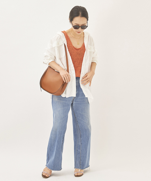 plage(プラージュ)の「【ROBERTO COLLINA/ロベルトコリーナ】SP KNIT タンクトップ◆(タンクトップ・レディース・キャメル/オレンジ・FREE)」の17枚目の写真