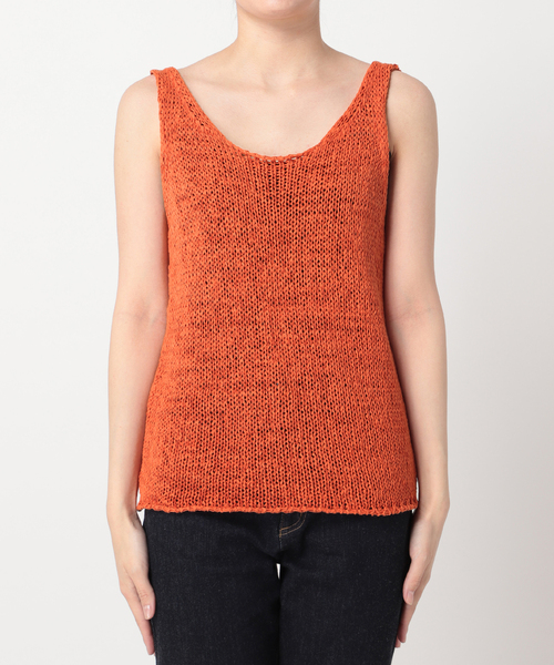 plage(プラージュ)の「【ROBERTO COLLINA/ロベルトコリーナ】SP KNIT タンクトップ◆(タンクトップ・レディース・キャメル/オレンジ・FREE)」の13枚目の写真
