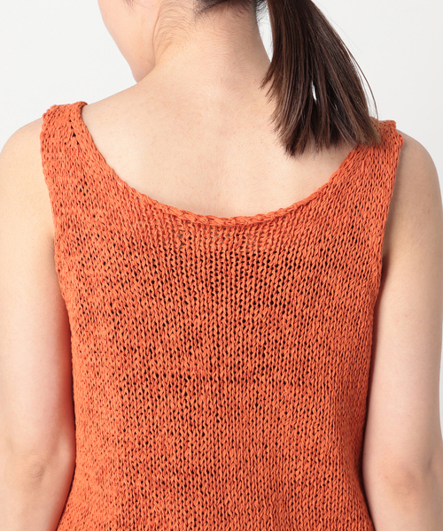 plage(プラージュ)の「【ROBERTO COLLINA/ロベルトコリーナ】SP KNIT タンクトップ◆(タンクトップ・レディース・キャメル/オレンジ・FREE)」の10枚目の写真