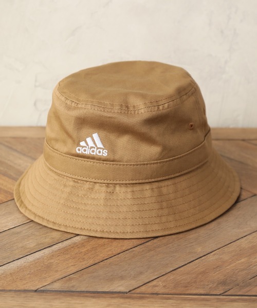 adidas(アディダス)の「【adidas/アディダス】コットンツイル ワンポイントロゴ サファリハット(ハット・メンズ・ブラック/ベージュ/ネイビー/グリーン・FREE)」の3枚目の写真