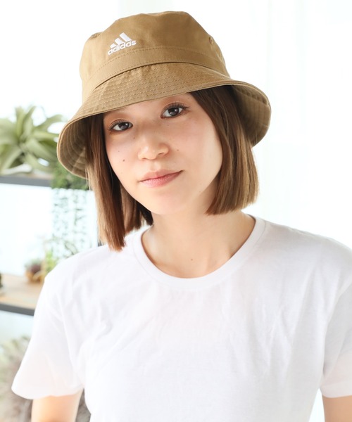 adidas(アディダス)の「【adidas/アディダス】コットンツイル ワンポイントロゴ サファリハット(ハット・メンズ・ブラック/ベージュ/ネイビー/グリーン・FREE)」の7枚目の写真