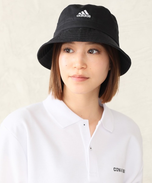 adidas(アディダス)の「【adidas/アディダス】コットンツイル ワンポイントロゴ サファリハット(ハット・メンズ・ブラック/ベージュ/ネイビー/グリーン・FREE)」の5枚目の写真