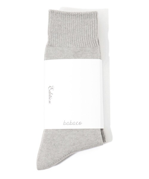 TOMORROWLAND （トゥモローランド）の「【別注】babaco×Edition BOTANICAL DYED TAKES ソックス（ソックス/靴下・メンズ・グレー/ブラック/ホワイト/ベージュ・FREE）」の3枚目の写真