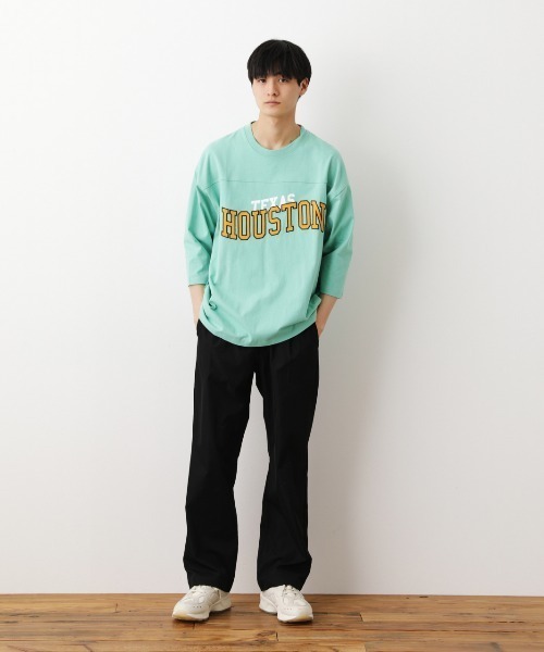 RODEO CROWNS WIDE BOWL（ロデオクラウンズワイドボウル）の「ストレッチタックパンツ（チノパンツ・メンズ・ベージュ/ブラック・LARGE/MEDIUM）」の6枚目の写真