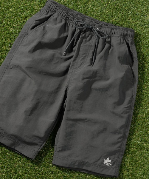 LOGOS（ロゴス）の「【LOGOS/ロゴス】ワンポイントロゴ刺繍 ナイロン 無地ショーツ/ ハーフパンツ（その他パンツ・メンズ・イエロー/レッド/ベージュ/パープル/ネイビー/チャコールグレー/ライトグリーン・M/XL/L）」の2枚目の写真