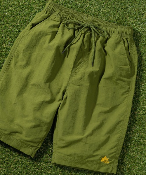 LOGOS（ロゴス）の「【LOGOS/ロゴス】ワンポイントロゴ刺繍 ナイロン 無地ショーツ/ ハーフパンツ（その他パンツ・メンズ・イエロー/レッド/ベージュ/パープル/ネイビー/チャコールグレー/ライトグリーン・M/XL/L）」の4枚目の写真