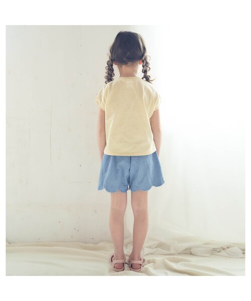 apres les cours(アプレレクール)の「スカラップショートパンツ(その他パンツ・キッズ・インディゴブルー/ピンク/アイボリー/カーキ/イエロー/オレンジ/チェック・80/100/140/120/130/90/110)」の12枚目の写真