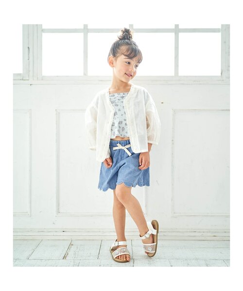 apres les cours(アプレレクール)の「スカラップショートパンツ(その他パンツ・キッズ・インディゴブルー/ピンク/アイボリー/カーキ/イエロー/オレンジ/チェック・80/100/140/120/130/90/110)」の13枚目の写真