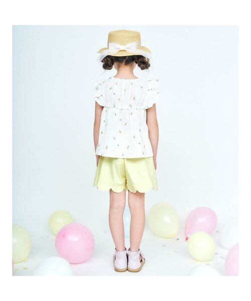 apres les cours(アプレレクール)の「スカラップショートパンツ(その他パンツ・キッズ・インディゴブルー/ピンク/アイボリー/カーキ/イエロー/オレンジ/チェック・80/100/140/120/130/90/110)」の18枚目の写真