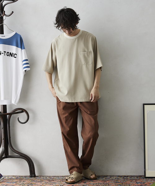 JOURNAL STANDARD relume(ジャーナルスタンダード レリューム)の「CALIFORNIA リネンシェフパンツ(その他パンツ・メンズ・ブラック/オフホワイト/ブラウン/グリーン/ブルー・SMALL/MEDIUM/LARGE)」の1枚目の写真