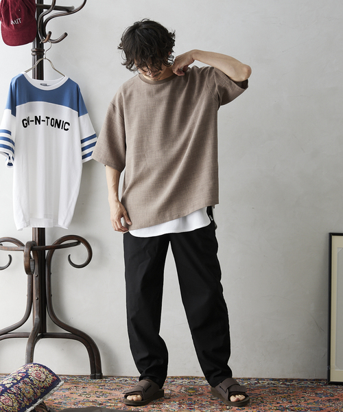 JOURNAL STANDARD relume(ジャーナルスタンダード レリューム)の「CALIFORNIA リネンシェフパンツ(その他パンツ・メンズ・ブラック/オフホワイト/ブラウン/グリーン/ブルー・SMALL/MEDIUM/LARGE)」の18枚目の写真