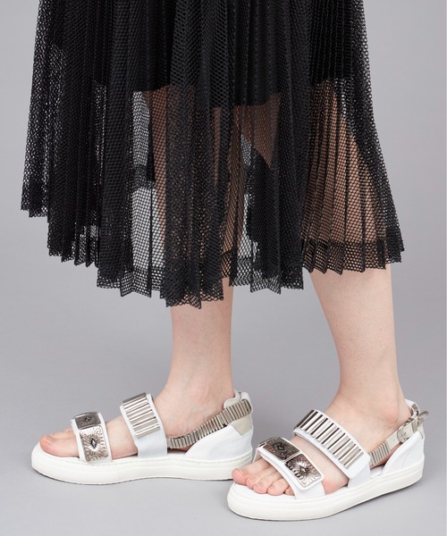 TOGA PULLA（トーガ　プルラ）の「TOGA PULLA METAL SNEAKER SANDAL（サンダル・レディース・ブラック/ホワイト・38/39/35/36/37）」の10枚目の写真