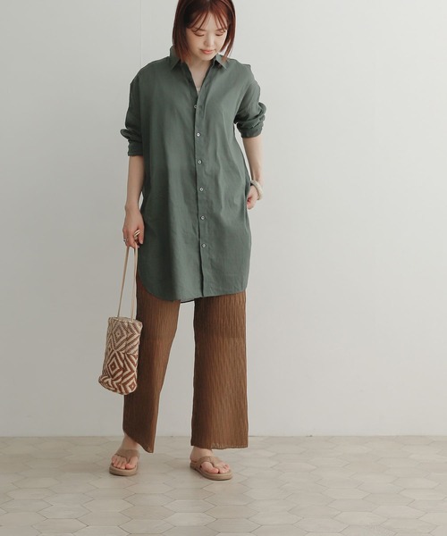 URBAN RESEARCH DOORS(アーバンリサーチドアーズ)の「シャーリングKNITパンツ(その他パンツ・レディース・ブラウン/ネイビー・MEDIUM)」の11枚目の写真