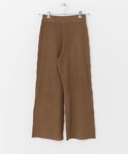 URBAN RESEARCH DOORS(アーバンリサーチドアーズ)の「シャーリングKNITパンツ(その他パンツ・レディース・ブラウン/ネイビー・MEDIUM)」の9枚目の写真