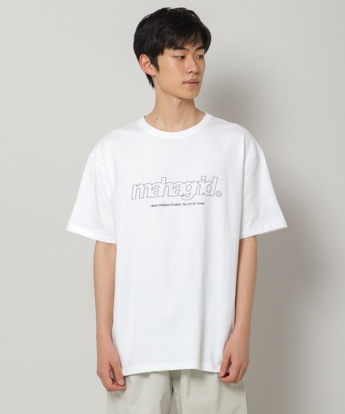 MAHAGRID（マハグリッド）の「【UNISEX】MAHAGRID／THIRD LOGO TEE　2277558（Tシャツ/カットソー・レディース・ホワイト/チャコール/ライトブルー/ブラック/レッド/クリーム・X-LARGE/MEDIUM/LARGE/SMALL）」の13枚目の写真
