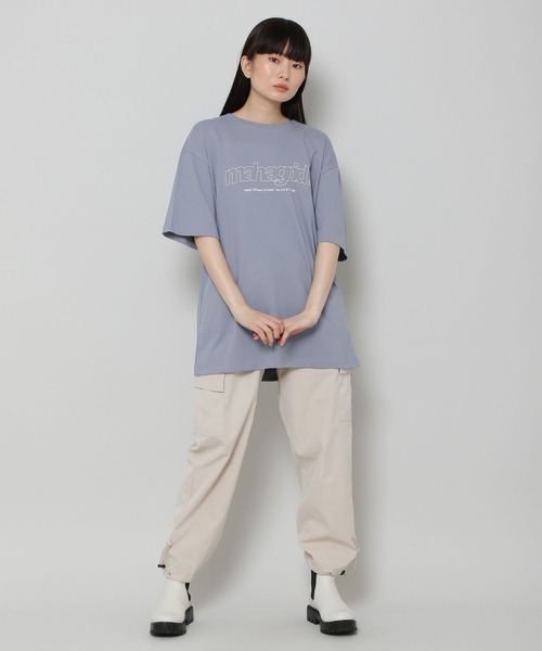 MAHAGRID（マハグリッド）の「【UNISEX】MAHAGRID／THIRD LOGO TEE　2277558（Tシャツ/カットソー・レディース・ホワイト/チャコール/ライトブルー/ブラック/レッド/クリーム・X-LARGE/MEDIUM/LARGE/SMALL）」の14枚目の写真