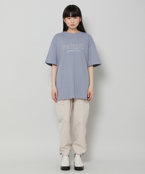 MAHAGRID（マハグリッド）の「【UNISEX】MAHAGRID／THIRD LOGO TEE　2277558（Tシャツ/カットソー・レディース・ホワイト/チャコール/ライトブルー/ブラック/レッド/クリーム・X-LARGE/MEDIUM/LARGE/SMALL）」の15枚目の写真