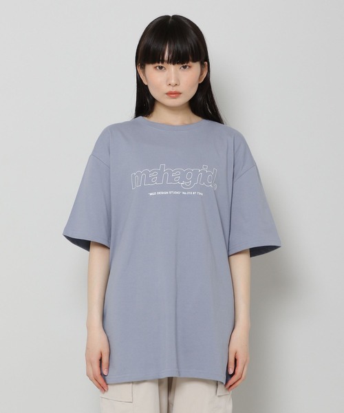 MAHAGRID（マハグリッド）の「【UNISEX】MAHAGRID／THIRD LOGO TEE　2277558（Tシャツ/カットソー・レディース・ホワイト/チャコール/ライトブルー/ブラック/レッド/クリーム・X-LARGE/MEDIUM/LARGE/SMALL）」の16枚目の写真