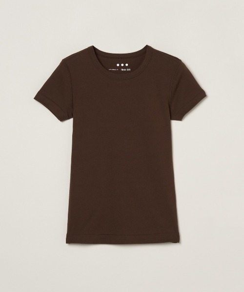 three dots(スリードッツ)の「アレックス(Tシャツ/カットソー・レディース・ブラック/ホワイト/グレー/ネイビー/ライトグレー/チャコール/ブラウン系その他/ボルドー・SMALL/MEDIUM/LARGE/X-SMALL)」の6枚目の写真