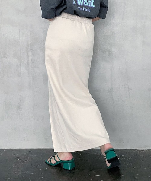 PAGEBOY（ページボーイ）の「カットスリットナロースカート（スカート・レディース・オフホワイト/ブラック/チャコールグレー・FREE）」の19枚目の写真