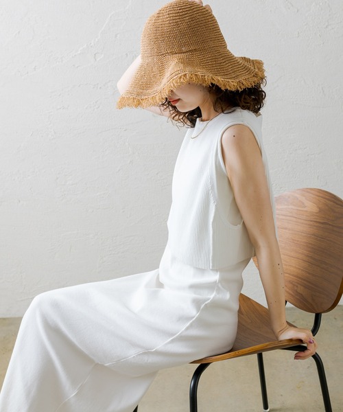 mystic（ミスティック）の「フリンジストローハット（ハット・レディース・ベージュ・FREE）」の7枚目の写真