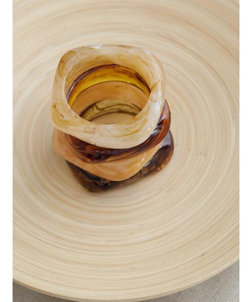 AMERICAN HOLIC（アメリカンホリック）の「マーブルスクエアバングル（バングル/リストバンド・レディース・ホワイト/ベージュ/グリーン/ブラウン・FREE）」の8枚目の写真