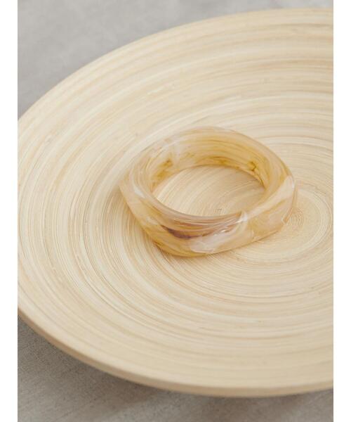 AMERICAN HOLIC（アメリカンホリック）の「マーブルスクエアバングル（バングル/リストバンド・レディース・ホワイト/ベージュ/グリーン/ブラウン・FREE）」の6枚目の写真