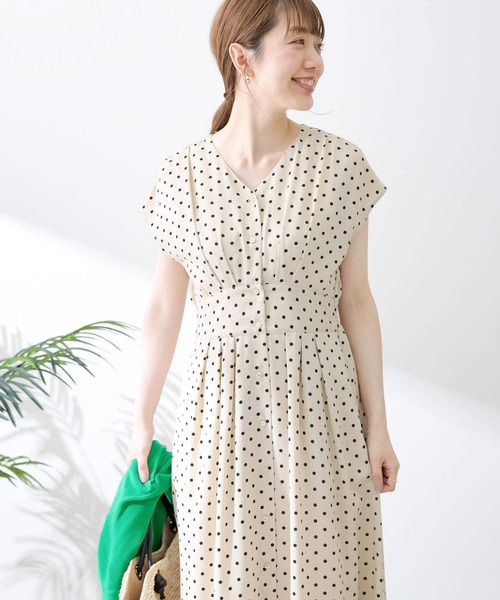 ◆ワンピース プリント ウエストマーク 韓国トレンド URBAN RESEARCH Sonny Label（アーバンリサーチサニーレーベル