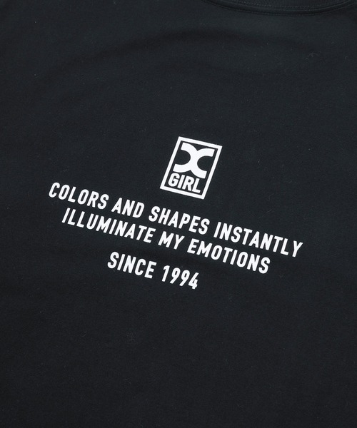 X-girl（エックスガール）の「TIGER BOX LOGO L/S TEE（Tシャツ/カットソー・レディース・ホワイト/ベージュ/ブラック・L/XL/M/S）」の15枚目の写真