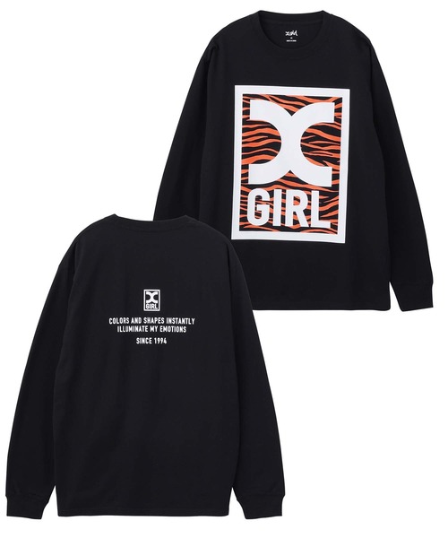 X-girl（エックスガール）の「TIGER BOX LOGO L/S TEE（Tシャツ/カットソー・レディース・ホワイト/ベージュ/ブラック・L/XL/M/S）」の20枚目の写真