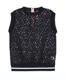 Q | レースリブトップス(Tシャツ/カットソー)