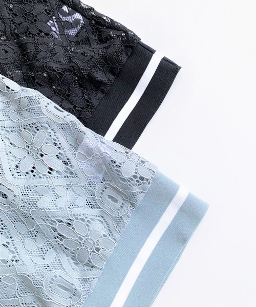 Q（キュー）の「レースリブトップス（Tシャツ/カットソー・レディース・ブラック/グリーン系その他・MEDIUM）」の10枚目の写真