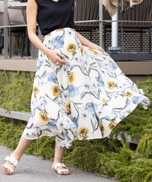 SweetMommy（スウィートマミー）の「大花柄シフォンスカート（マタニティウェア/グッズ）」
