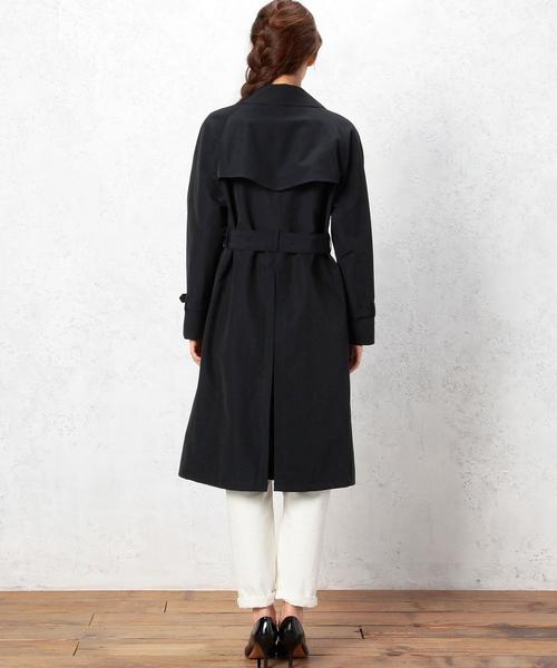 green label relaxing（グリーンレーベルリラクシング）の「GT C/N クロス レディ トレンチコート ◆（トレンチコート・レディース・オリーブ/ネイビー・フリー）」の10枚目の写真