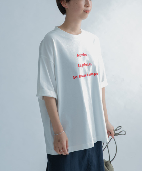 FORK&SPOON（フォークアンドスプーン）の「『ユニセックス』FORK&SPOON　フレンチロゴショートスリーブTシャツ（Tシャツ/カットソー・メンズ・チャコールグレー/オフホワイト・4/5）」の8枚目の写真