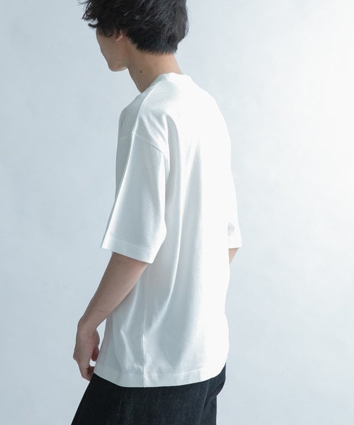 FORK&SPOON（フォークアンドスプーン）の「『ユニセックス』FORK&SPOON　フレンチロゴショートスリーブTシャツ（Tシャツ/カットソー・メンズ・チャコールグレー/オフホワイト・4/5）」の4枚目の写真