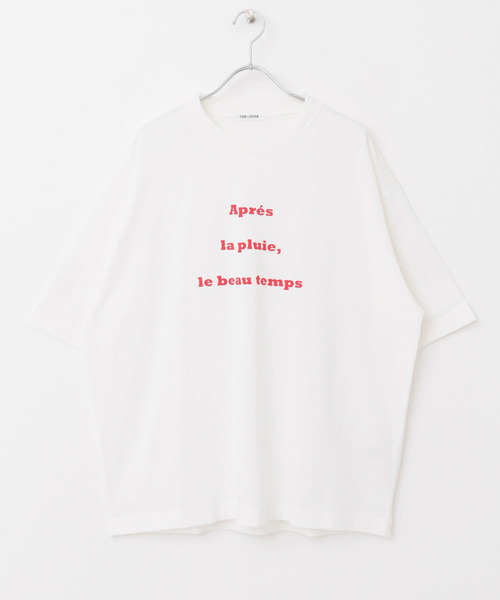 FORK&SPOON（フォークアンドスプーン）の「『ユニセックス』FORK&SPOON　フレンチロゴショートスリーブTシャツ（Tシャツ/カットソー・メンズ・チャコールグレー/オフホワイト・4/5）」の6枚目の写真