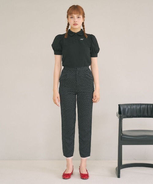 MIRO AMURETTE(ミロアミュレット)の「Mlogo polo T(ポロシャツ・レディース・ブラック/ホワイト/グレー・FREE)」の5枚目の写真