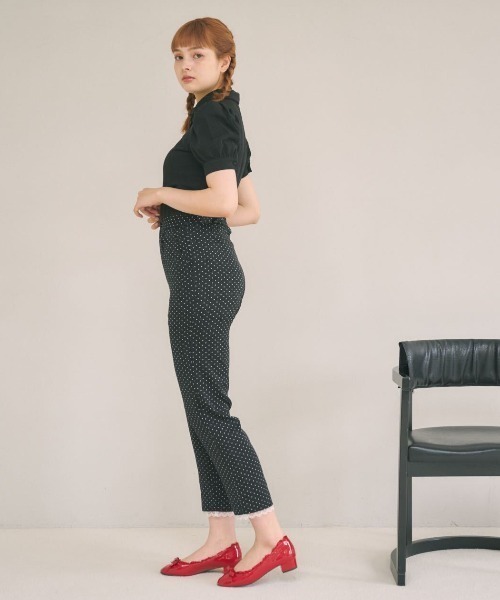 MIRO AMURETTE(ミロアミュレット)の「Mlogo polo T(ポロシャツ・レディース・ブラック/ホワイト/グレー・FREE)」の9枚目の写真