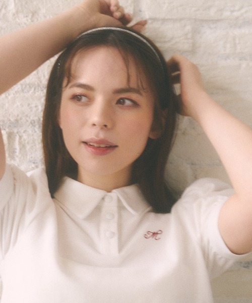 MIRO AMURETTE(ミロアミュレット)の「Mlogo polo T(ポロシャツ・レディース・ブラック/ホワイト/グレー・FREE)」の4枚目の写真