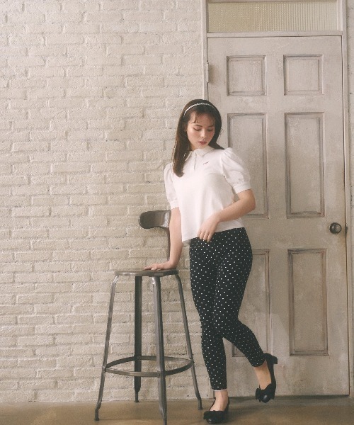 MIRO AMURETTE(ミロアミュレット)の「Mlogo polo T(ポロシャツ・レディース・ブラック/ホワイト/グレー・FREE)」の17枚目の写真