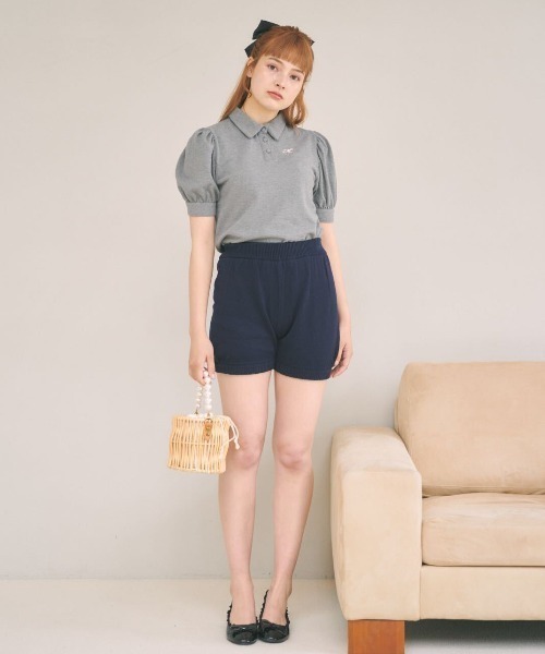 MIRO AMURETTE(ミロアミュレット)の「Mlogo polo T(ポロシャツ・レディース・ブラック/ホワイト/グレー・FREE)」の7枚目の写真