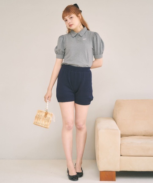 MIRO AMURETTE(ミロアミュレット)の「Mlogo polo T(ポロシャツ・レディース・ブラック/ホワイト/グレー・FREE)」の11枚目の写真