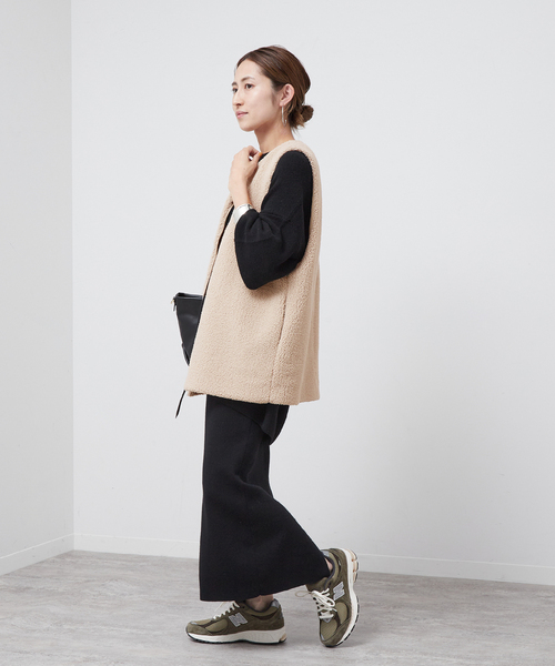 セール】ボアZIPベスト（ベスト）｜FRAMeWORK（フレームワーク